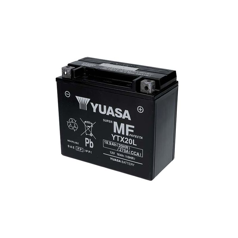 BATTERIA YUASA YTX20L-BS(WC) YAMAHA YFM FW Grizzly 600 98/01