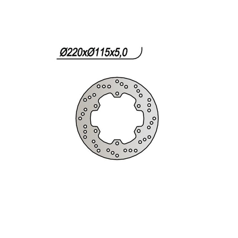 DISCO FRENO POST. NG 639 YAMAHA YZF R6 (RJ03/RJ05/RJ09) 600 99/02