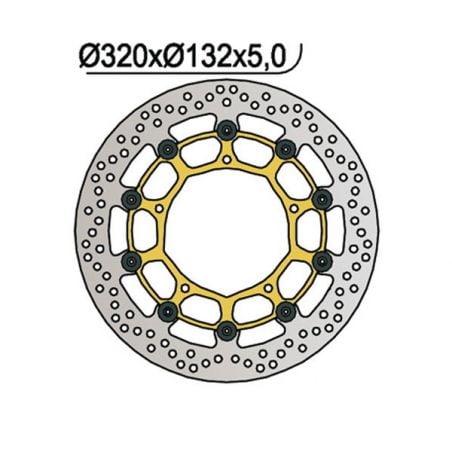 DISCO FRENO ANT. DX-SX NG 1058 YAMAHA YZF R6 R (RJ11/RJ151/RJ152/RJ155/RJ156) 600 17/20