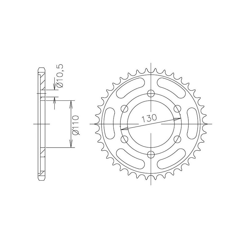 CORONA S AC P532-D48 SGR - SPROCKETS  YAMAHA YZF R6 S 600 06/06