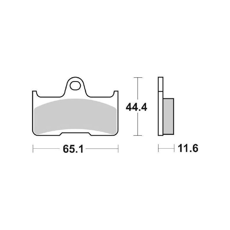 PASTIGLIA FRENO POST. SBS 799SI YAMAHA YFM FWAP Grizzly 660 02/08
