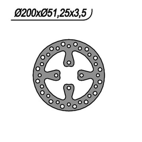 DISCO FRENO POST. NG 1059 YAMAHA YFM R Raptor 700 06/07