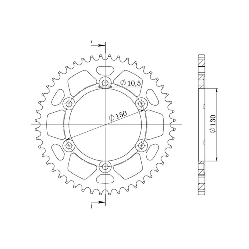 CORONA M AL P530-D43 SGR - SPROCKETS  YAMAHA YZF R 750 93/98