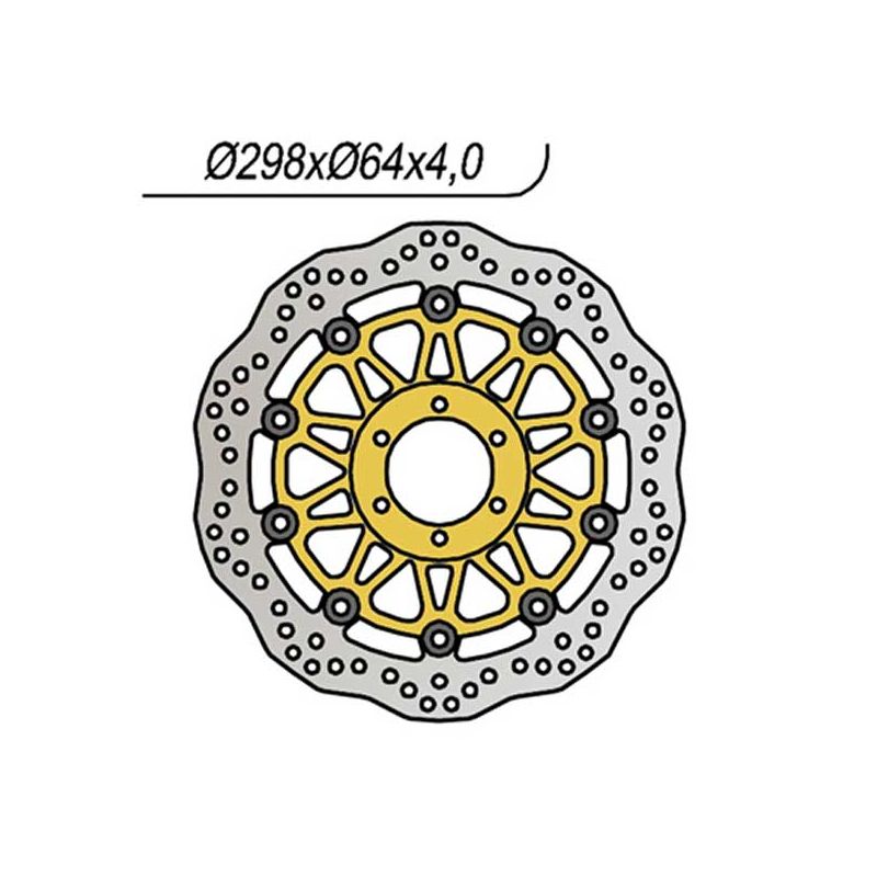 DISCO FRENO ANT. DX-SX NG 404X YAMAHA TDM (3VD/4TX) 850 91/01