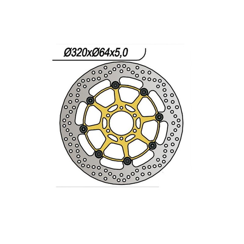 DISCO FRENO ANT. DX-SX NG 1060 YAMAHA FZR Genesis / Exup 1000 87/95