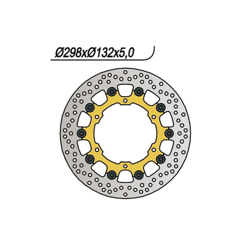 DISCO FRENO ANT. DX-SX NG 294 YAMAHA YZF R1 (RN041)(5JJ) 1000 00/01