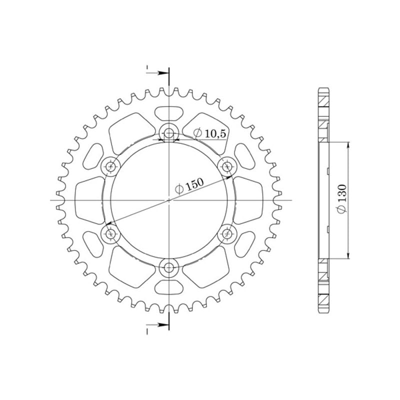 CORONA S AL P530-D39 SGR - SPROCKETS  YAMAHA FJ A Fairing ABS 1200 91/92