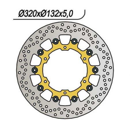 DISCO FRENO ANT. DX-SX NG 297 YAMAHA FJR A - FJR AS 1300 06/18