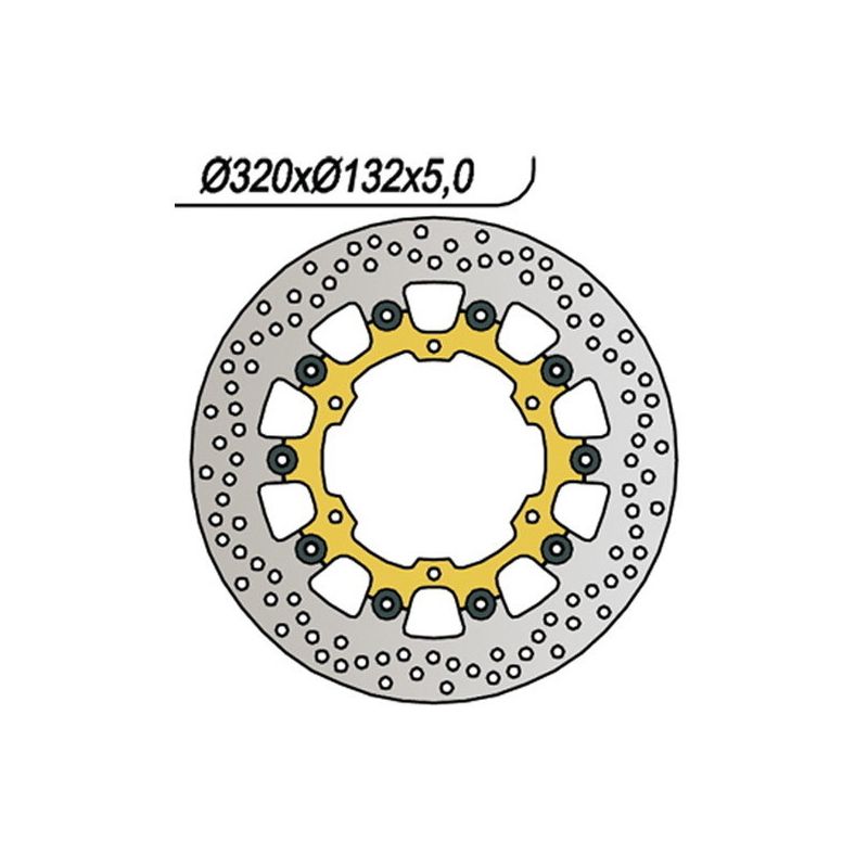 DISCO FRENO ANT. DX-SX NG 297 YAMAHA MT01 1700 05/11