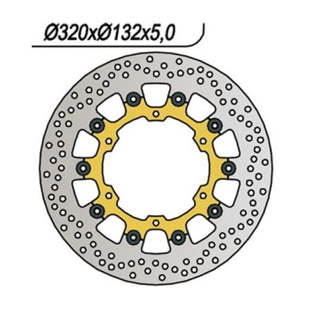 DISCO FRENO ANT. DX-SX NG 297 YAMAHA MT01 1700 05/11
