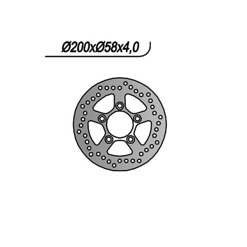 DISCO FRENO POST. NG 095 KYMCO Yup 250 03/06