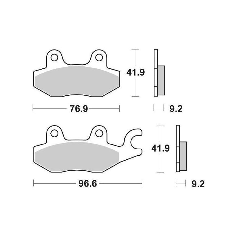 PASTIGLIA FRENO ANT. SBS 119HF KYMCO Yup 250 03/06