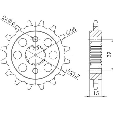 PIGNONE S AC P520-D14 SGR - SPROCKETS  KYMCO MAXXER/Mongoose 300 05/13