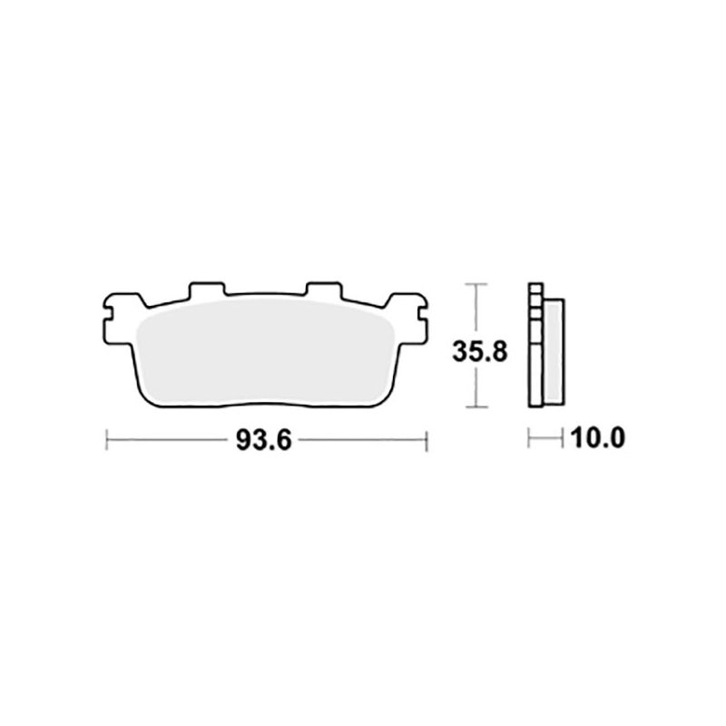 PASTIGLIA FRENO POST. SBS 195HM KYMCO People S I ABS E5 300 21/21