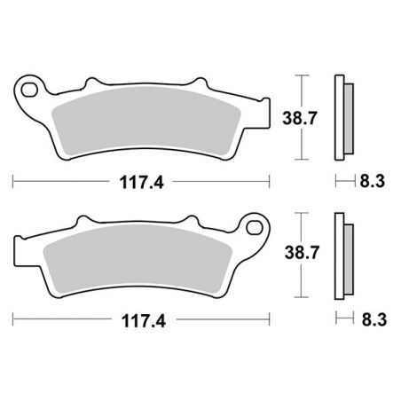 PASTIGLIA FRENO ANT. SBS 159HM KYMCO Downtown I TCS E5 350 21/21