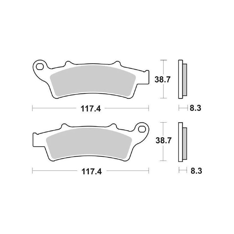 PASTIGLIA FRENO ANT. SBS 159MS KYMCO DTX E5 360 21/21