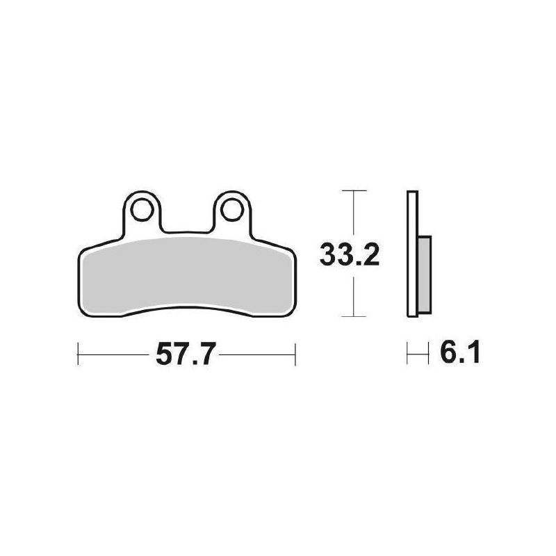 PASTIGLIA FRENO ANT. SBS 211HF LAMBRETTA Pato 50 08/09