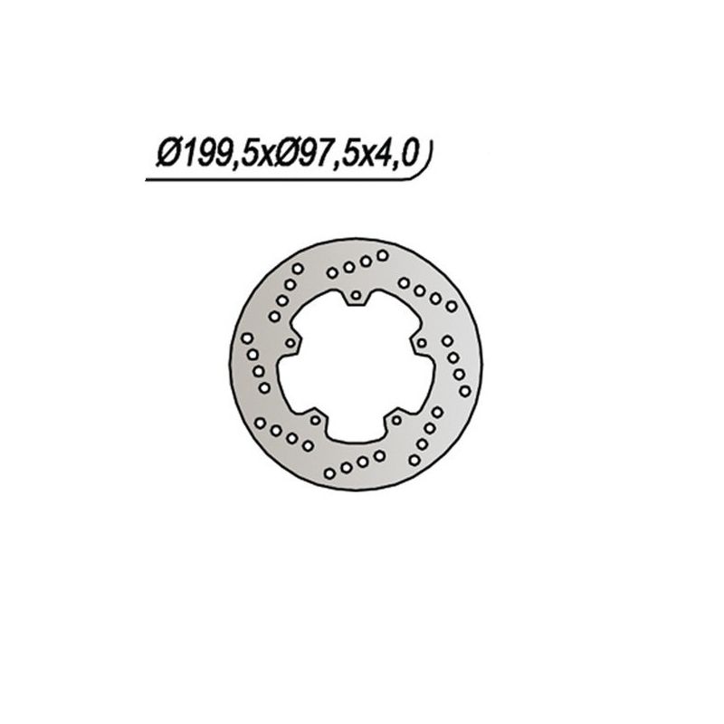 DISCO FRENO ANT. NG 130 MALAGUTI Centro SL / SL Kat. 50 97/00