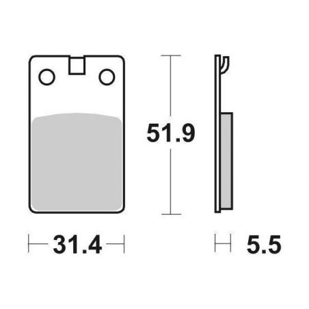 PASTIGLIA FRENO ANT. SBS 132HF MALAGUTI Crosser CR 50 95/98