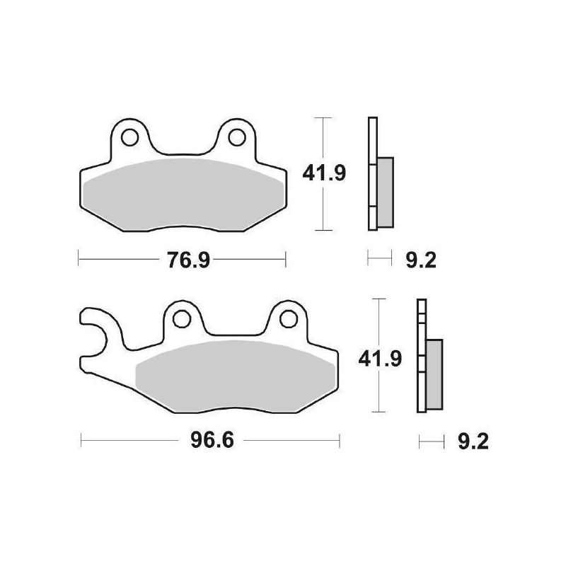 PASTIGLIA FRENO ANT. SBS 163HF MALAGUTI Centro IE 125 07/10