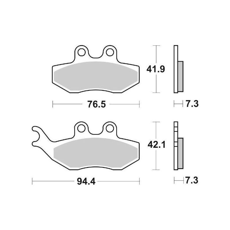 PASTIGLIA FRENO ANT. SBS 774HF MALAGUTI Phantom Max 125 04/05