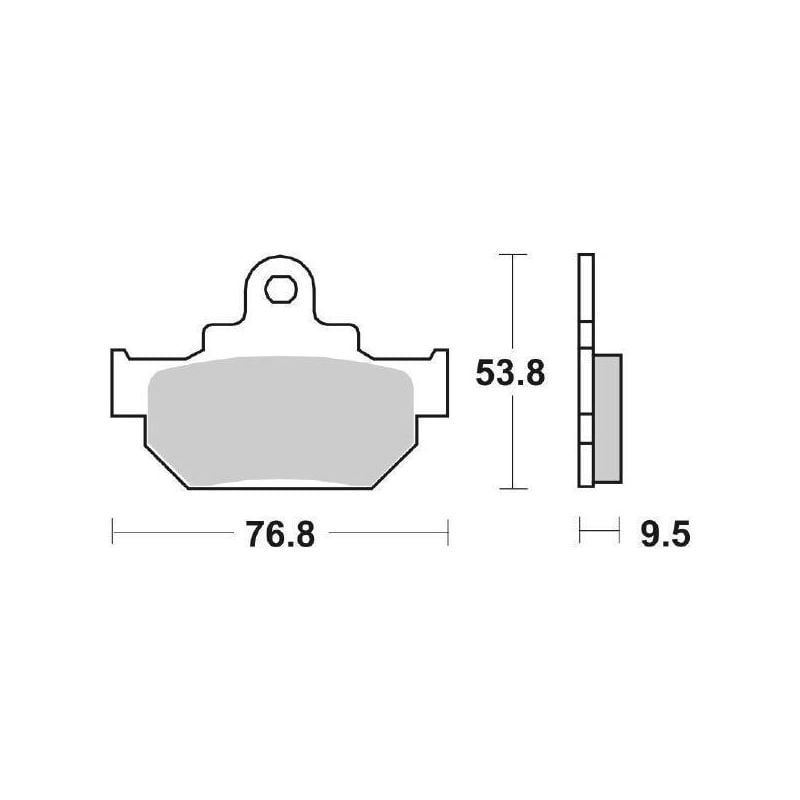 PASTIGLIA FRENO ANT. SBS 582HF MALAGUTI Runner YLC 125 85/85