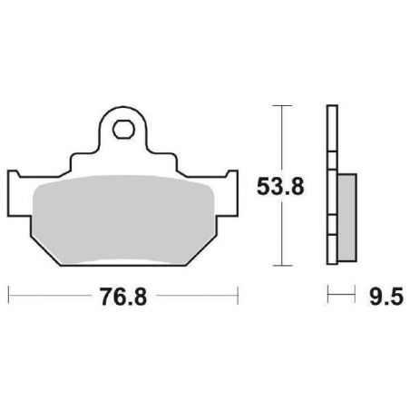 PASTIGLIA FRENO ANT. SBS 582HF MALAGUTI Runner YLC 125 85/85