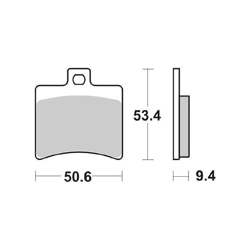 PASTIGLIA FRENO POST. SBS 152CT MALAGUTI F18 Warrior 150 00/03