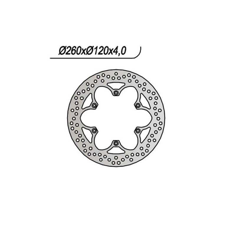 DISCO FRENO POST. NG 1087 MALAGUTI Spidermax GT 500 04/07