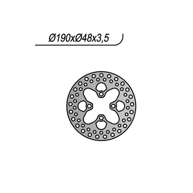 DISCO FRENO ANT. NG 1187 MBK CW RS Booster N.G. 50 96/97
