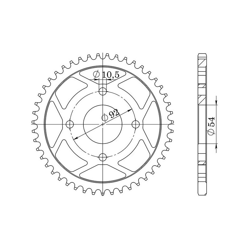 CORONA S AC P420-D47 SGR - SPROCKETS  MBK X Power 50 98/02
