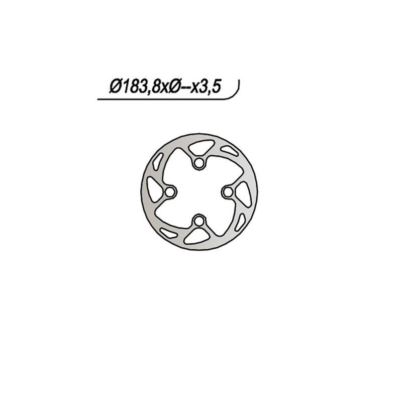 DISCO FRENO ANT. NG 627 MONTESA HONDA Cota 315 R 250 04/04