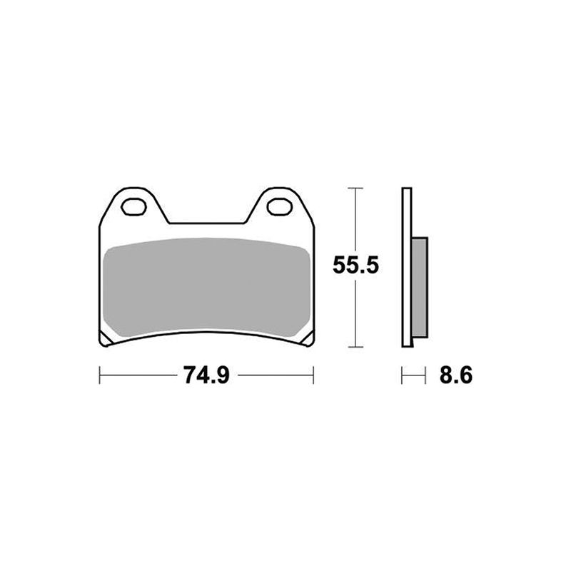 PASTIGLIA FRENO ANT. DX-SX SBS 706DS-2 MOTO GUZZI California Touring SE (LVE00) 1400 15/16