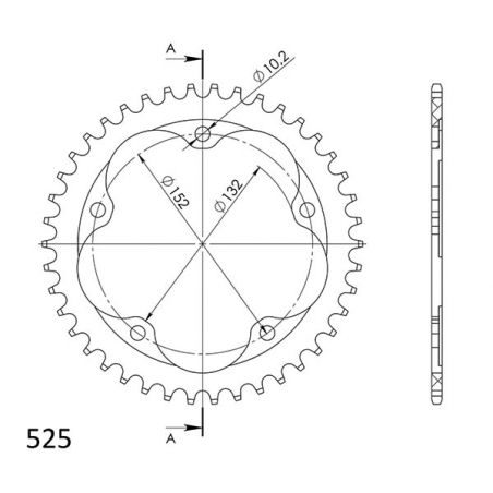 CORONA S AL P525-D41 SGR - SPROCKETS  MV AGUSTA F4 R (F630ABDV) 1000 13/15