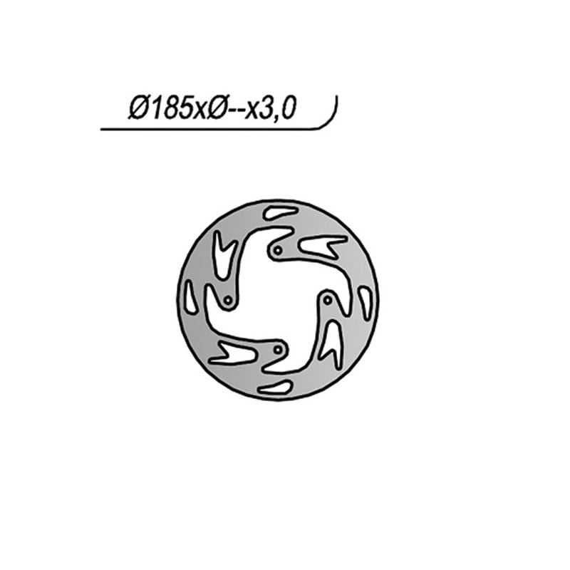 DISCO FRENO ANT. NG 1244 OSSA TR I 280 11/13