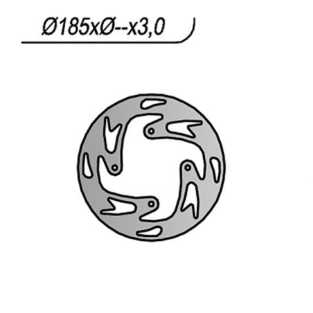 DISCO FRENO ANT. NG 1244 OSSA TR I 280 11/13