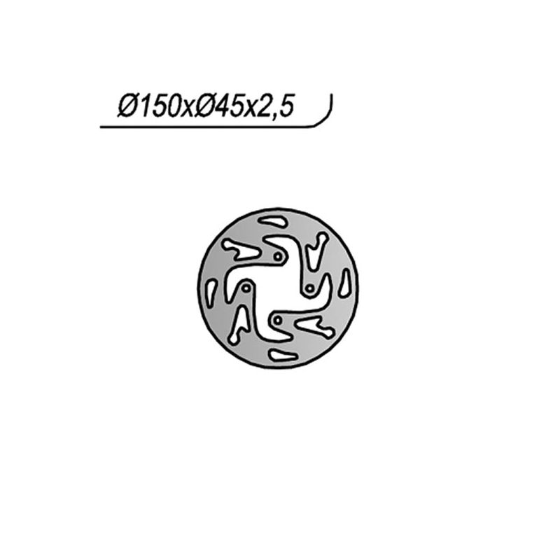 DISCO FRENO POST. NG 1245 OSSA TR I 280 11/13