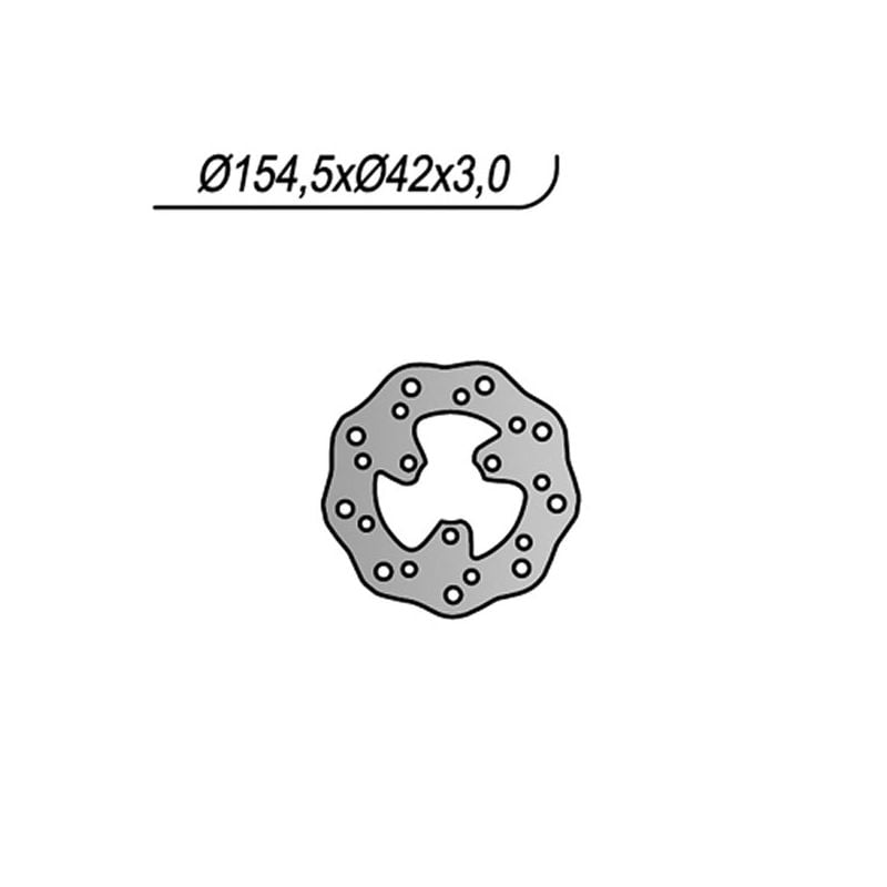 DISCO FRENO ANT. NG 1188X PEUGEOT Ludix 10 Snake / Snake2 50 04/07