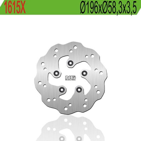 DISCO FRENO POSTERIORE NG 1615X PEUGEOT Speedfight 2T AC 50 18/20