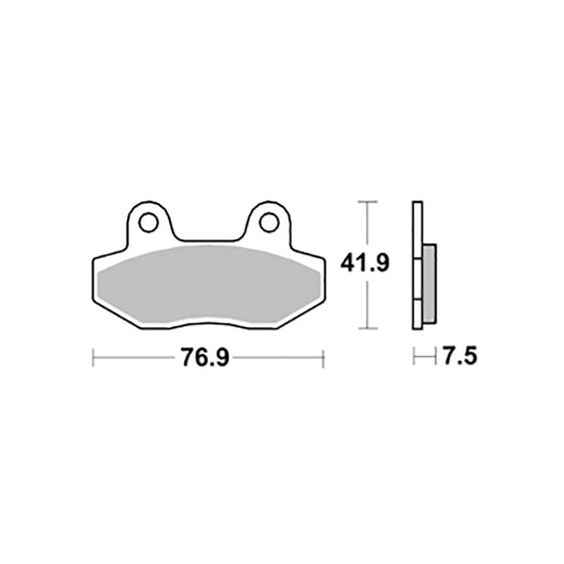 PASTIGLIA FRENO ANT. SBS 200HM PEUGEOT Speedfight 3 AIR 50 10/12