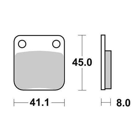 PASTIGLIA FRENO ANT. SBS 100HM PEUGEOT Vivacity 2T Kokusan 100 10/13