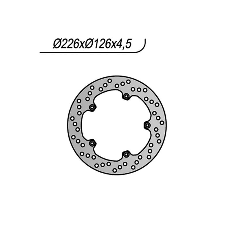 DISCO FRENO POST. NG 1177 PEUGEOT Geo RS 4T 125 08/09