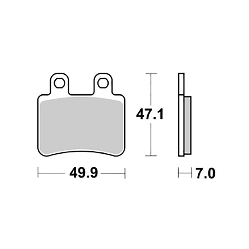 PASTIGLIA FRENO POST. SBS 167HM PEUGEOT Jet Force / Jet Force Abs 125 03/05
