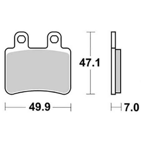 PASTIGLIA FRENO POST. SBS 167HM PEUGEOT Jet Force / Jet Force Abs 125 03/05