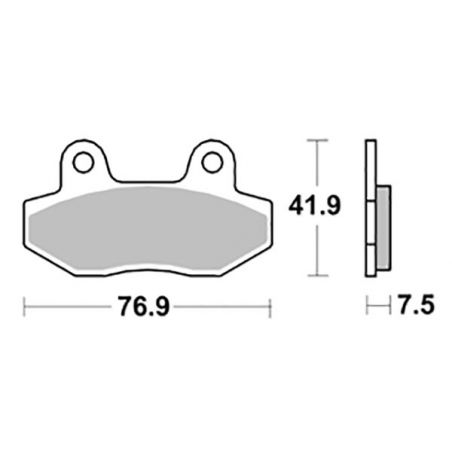 PASTIGLIA FRENO ANT. SBS 200HM PEUGEOT Speedfight 4T LC 125 14/16