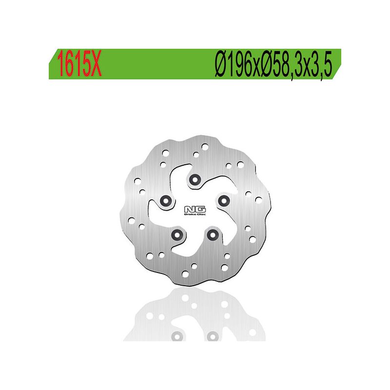 DISCO FRENO POSTERIORE NG 1615X PEUGEOT Speedfight 4T LC 125 17/20