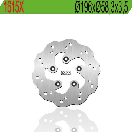 DISCO FRENO POSTERIORE NG 1615X PEUGEOT Speedfight 4T LC 125 17/20