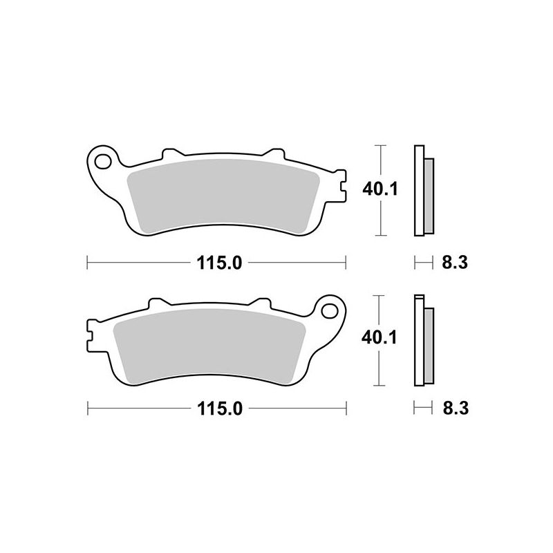 PASTIGLIA FRENO ANT. SBS 156HM PEUGEOT Looxor 150 02/04
