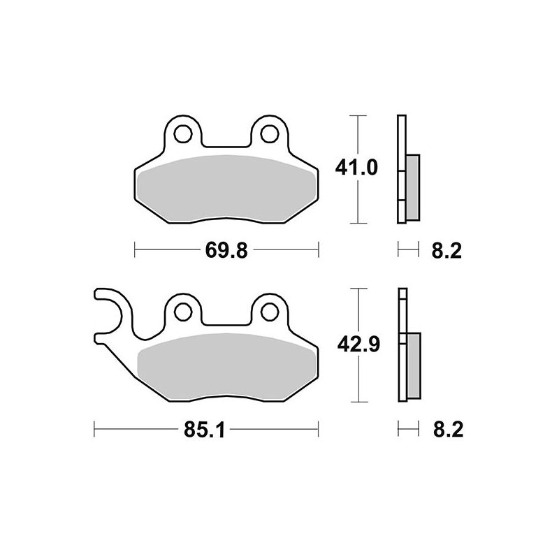 PASTIGLIA FRENO ANT. SBS 140HM PEUGEOT Tweet RS 4T DD 150 10/14