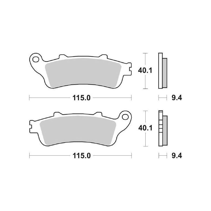 PASTIGLIA FRENO ANT. SBS 147MS PEUGEOT SV 250 01/05
